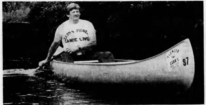Au Sable Canoe (Carrs Pioneer Canoe Livery) - Jul 19 1981 Article On Alan Carr (newer photo)